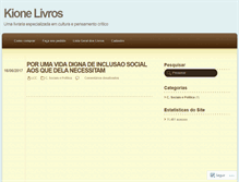 Tablet Screenshot of kionelivros.wordpress.com