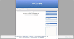 Desktop Screenshot of metalbank.wordpress.com