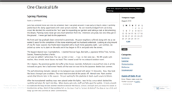 Desktop Screenshot of oneclassicallife.wordpress.com