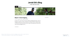 Desktop Screenshot of jeroldsit.wordpress.com