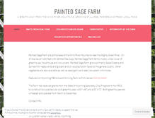 Tablet Screenshot of paintedsagefarm.wordpress.com