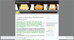 Desktop Screenshot of nevershutup.wordpress.com