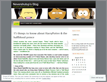 Tablet Screenshot of nevershutup.wordpress.com