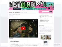 Tablet Screenshot of dirtybronson.wordpress.com