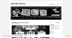 Desktop Screenshot of justsayyo.wordpress.com