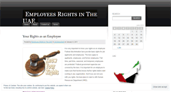 Desktop Screenshot of employeesrightsuae.wordpress.com