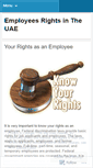 Mobile Screenshot of employeesrightsuae.wordpress.com