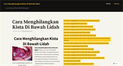 Desktop Screenshot of caramenghilangkankistadibawahlidah.wordpress.com