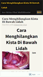 Mobile Screenshot of caramenghilangkankistadibawahlidah.wordpress.com