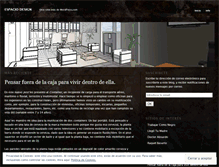 Tablet Screenshot of espaciodesign.wordpress.com