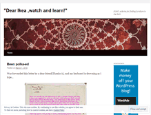 Tablet Screenshot of ikeawatchandlearn.wordpress.com