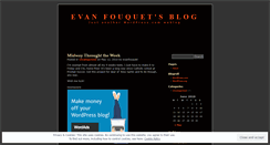 Desktop Screenshot of evanfouquet.wordpress.com