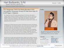 Tablet Screenshot of haribudiyanto.wordpress.com