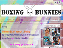 Tablet Screenshot of boxingbunnies.wordpress.com
