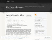 Tablet Screenshot of postgradagenda.wordpress.com