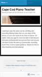 Mobile Screenshot of capecodpianoteacher.wordpress.com