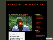 Tablet Screenshot of belizetv.wordpress.com