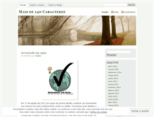 Tablet Screenshot of maisde140caracteres.wordpress.com