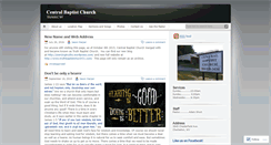 Desktop Screenshot of centralbaptist.wordpress.com