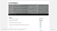 Desktop Screenshot of lepetitmalpoli.wordpress.com