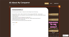 Desktop Screenshot of conqueroristhebest.wordpress.com