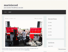 Tablet Screenshot of marieiscool.wordpress.com