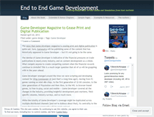 Tablet Screenshot of endtoendgamedevelopment.wordpress.com