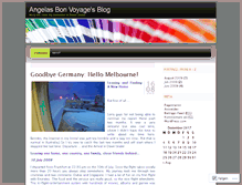 Tablet Screenshot of angelasbonvoyage.wordpress.com