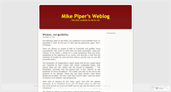 Desktop Screenshot of mikepiper.wordpress.com