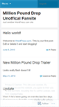 Mobile Screenshot of millionpounddrop.wordpress.com