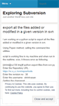 Mobile Screenshot of exploringsvn.wordpress.com