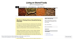 Desktop Screenshot of livingonstoredfoods.wordpress.com