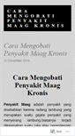 Mobile Screenshot of caramengobatipenyakitmaagkronis.wordpress.com