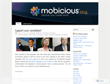 Tablet Screenshot of mobicious.wordpress.com