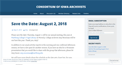 Desktop Screenshot of iowaarchivists.wordpress.com