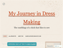 Tablet Screenshot of mydressdiary.wordpress.com