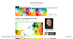 Desktop Screenshot of jackscolorblog.wordpress.com