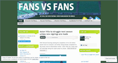 Desktop Screenshot of fansvsfans.wordpress.com