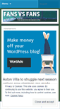 Mobile Screenshot of fansvsfans.wordpress.com