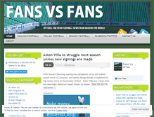 Tablet Screenshot of fansvsfans.wordpress.com