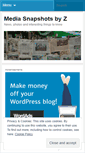 Mobile Screenshot of mediasnapshots.wordpress.com