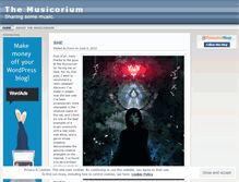 Tablet Screenshot of musicorium.wordpress.com