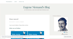 Desktop Screenshot of eugeneniemand.wordpress.com