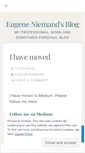 Mobile Screenshot of eugeneniemand.wordpress.com