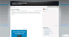 Desktop Screenshot of creativecoachingconcepts.wordpress.com