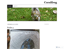 Tablet Screenshot of coralfrog.wordpress.com