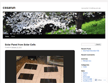 Tablet Screenshot of cssarun.wordpress.com