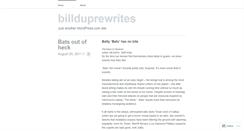 Desktop Screenshot of billduprewrites.wordpress.com