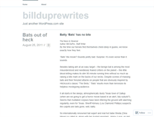 Tablet Screenshot of billduprewrites.wordpress.com