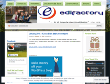 Tablet Screenshot of edifactory.wordpress.com